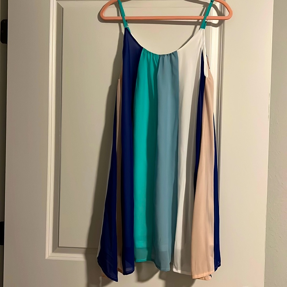 Block colored dress